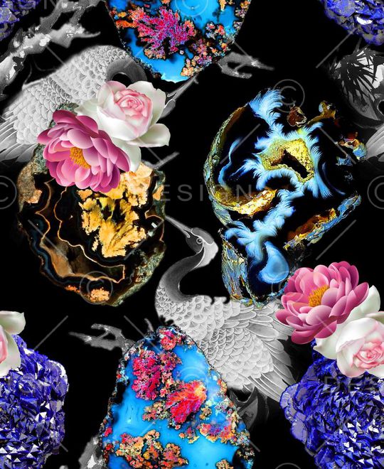 白鹤印花华亿平台图片