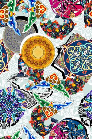 民族风印花华亿平台图片