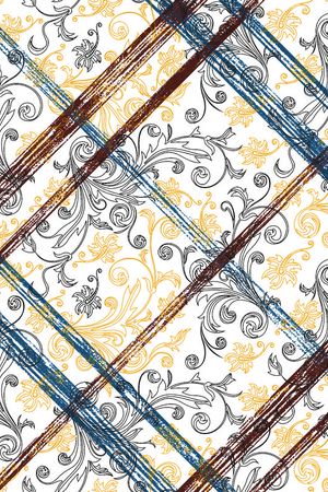 格子印花华亿平台图片