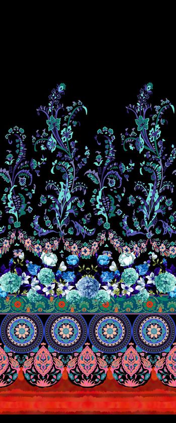 525992-花卉民族风单边定位