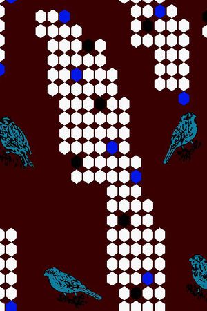 潮流几何印花华亿平台图片