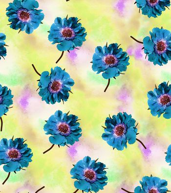 526186-复古花水彩底纹