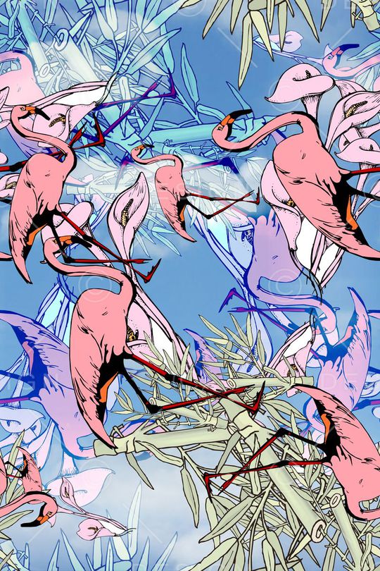 时尚花卉印花华亿平台图片