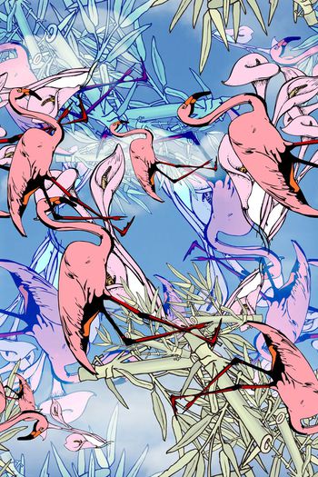 时尚花卉印花华亿平台图片