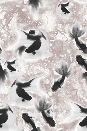 526220-复古水墨金鱼流光