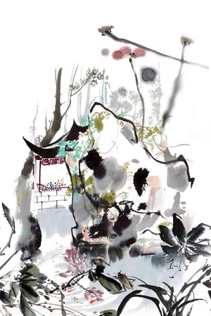 民居花卉印花华亿平台图片