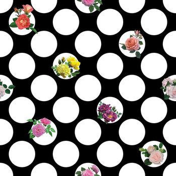 526261-波点大牌玫瑰花 女装 衬衣 连衣裙