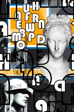 时尚潮流印花华亿平台图片