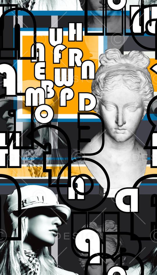 时尚潮流印花华亿平台图片