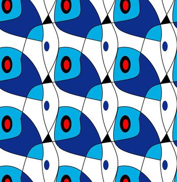 526322-2015简约几何传统印花