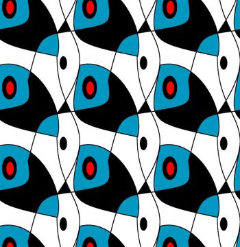 526323-2015简约几何传统印花