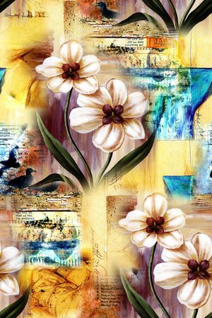 抽象印花华亿平台图片