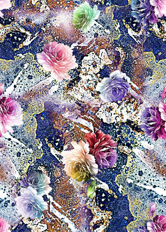 抽象印花华亿平台图片