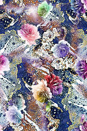 抽象印花华亿平台图片