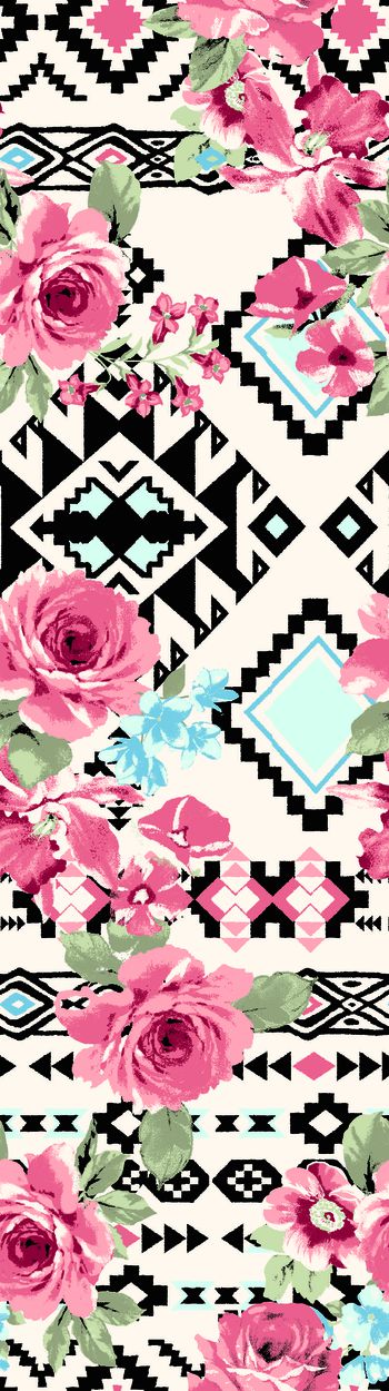 526352-几何底纹花卉花朵