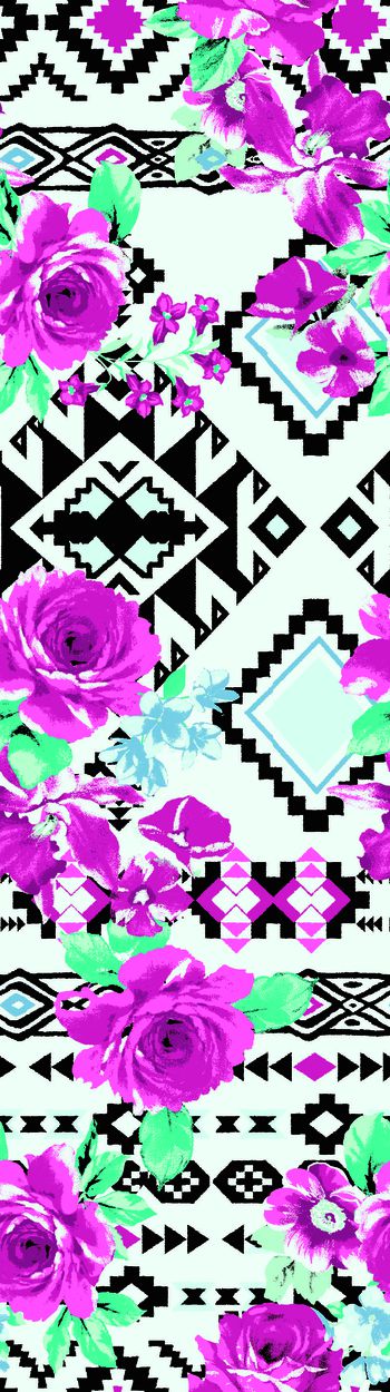 526353-几何底纹花卉花朵