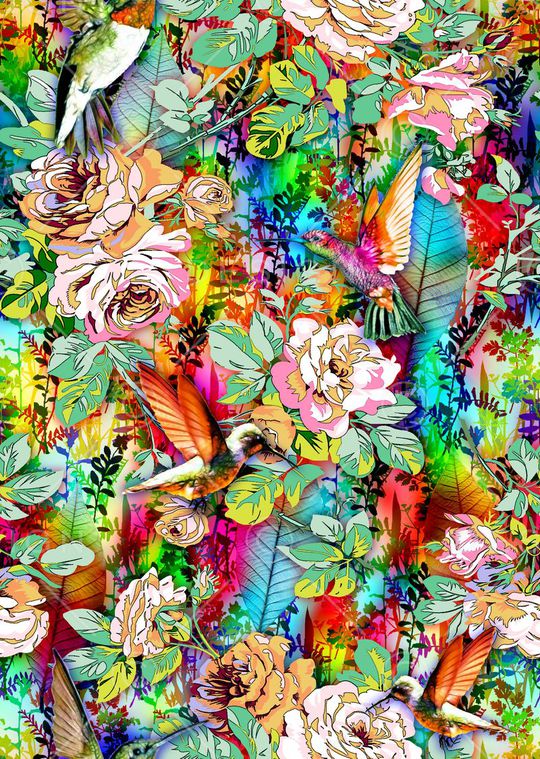 抽象印花华亿平台图片