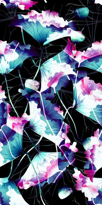 526405-中国风流行时尚荷叶梦幻图 