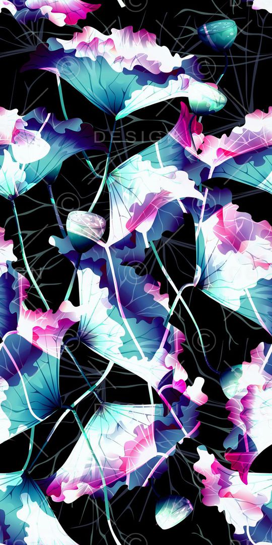 荷叶印花华亿平台图片