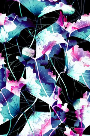 荷叶印花华亿平台图片