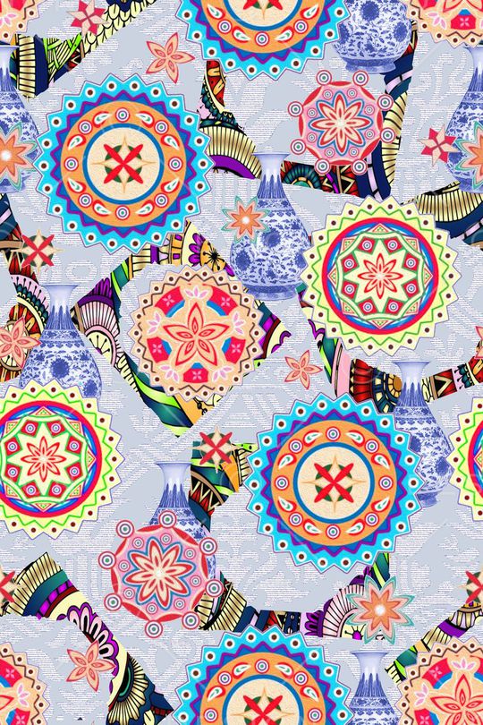 民族风印花华亿平台图片