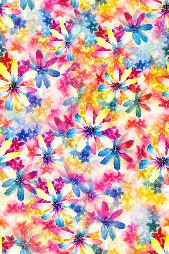 小清新抽象炫彩印花华亿平台图片