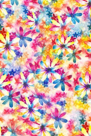 小清新抽象炫彩印花华亿平台图片