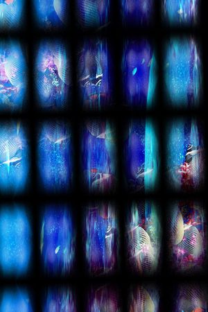 几何格子印花华亿平台图片