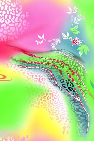 粉嫩印花华亿平台图片