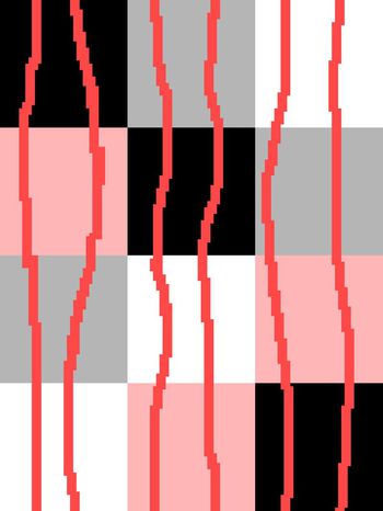 线+块印花华亿平台图片