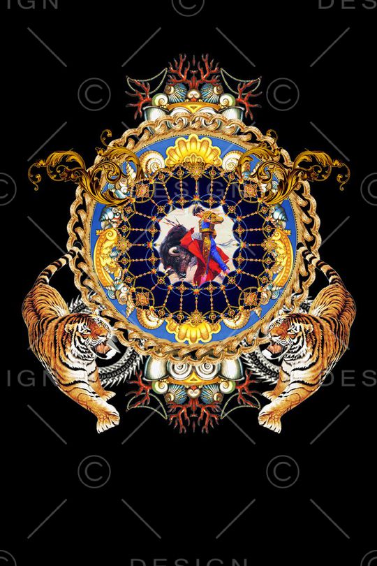 潮流时尚印花华亿平台图片