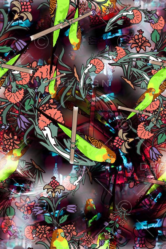 春夏季新华亿平台印花华亿平台图片