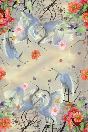 潮流时尚印花华亿平台图片