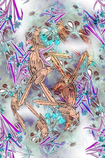 衬衣清新脱俗印花华亿平台图片