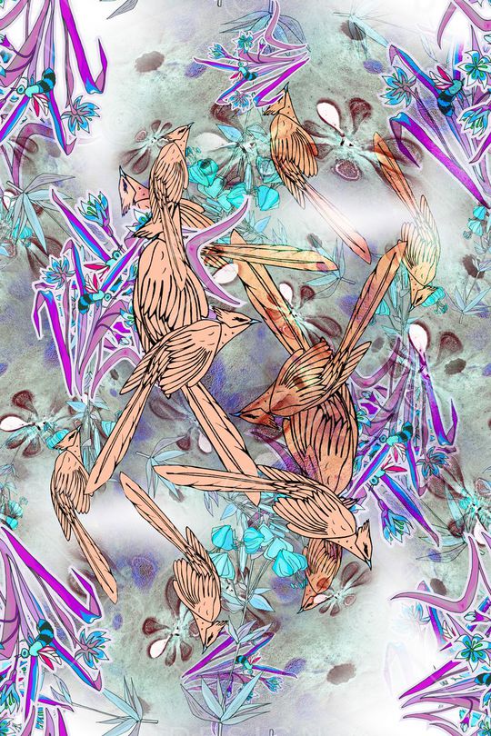 衬衣清新脱俗印花华亿平台图片