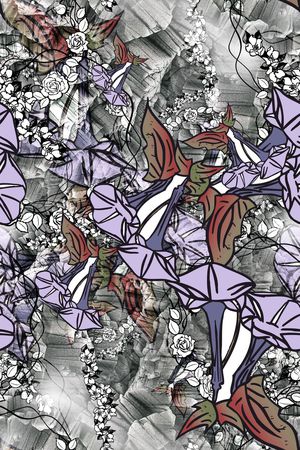 花卉印花华亿平台图片