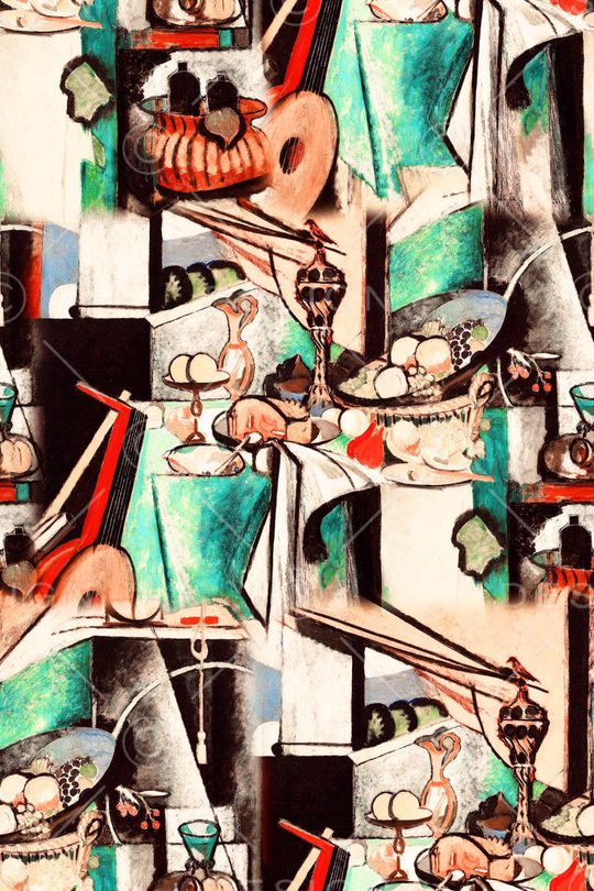 复古 水果 水果盘 男装 女装 围巾 连衣裙 裤子 裙子 短裤 衬衫 抽象 几何印花华亿平台图片