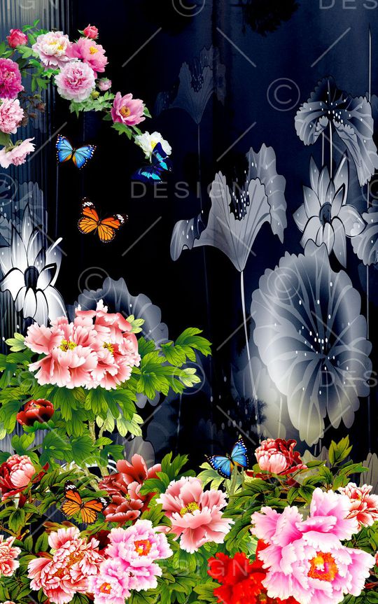 中国风印花华亿平台图片