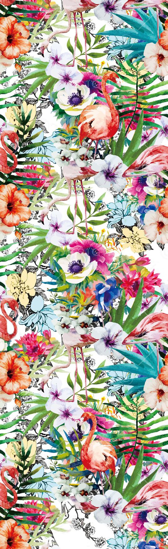 热带风情印花华亿平台图片