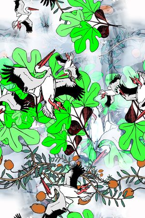 中国风民族系列印花华亿平台图片