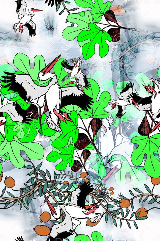 中国风民族系列印花华亿平台图片