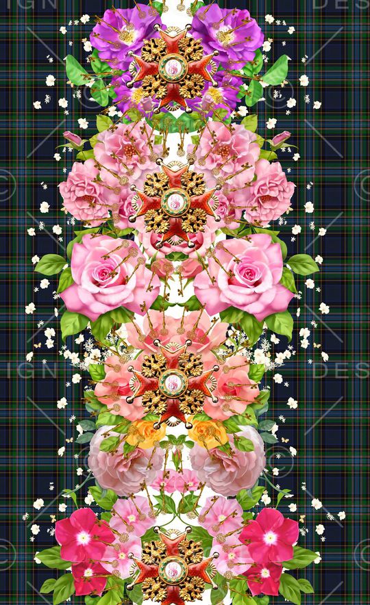 潮流时尚印花华亿平台图片