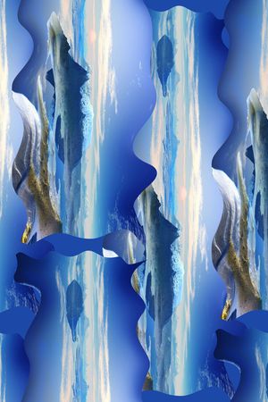 抽象印花华亿平台图片