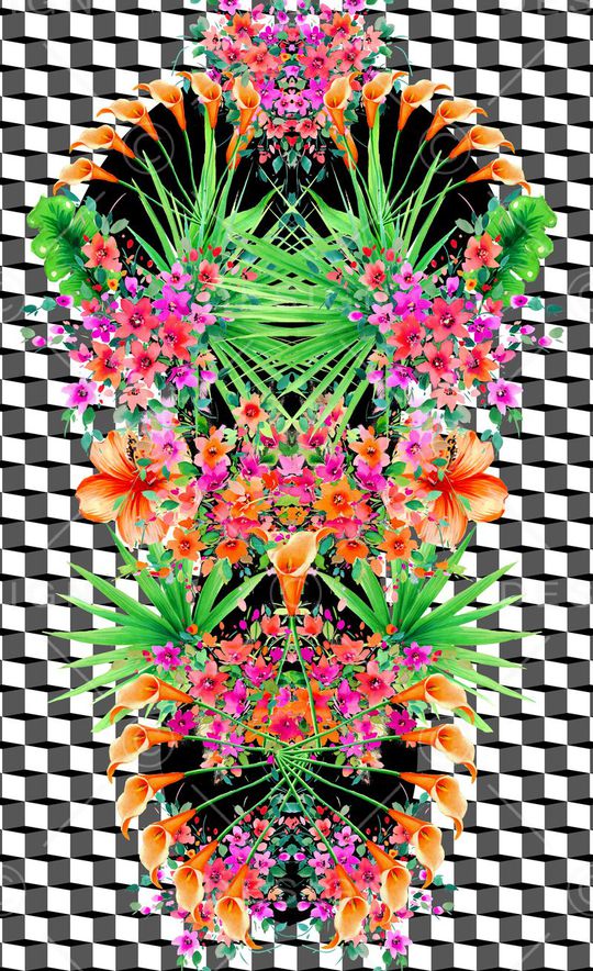 潮流时尚印花华亿平台图片