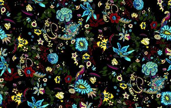 黑底印花华亿平台图片