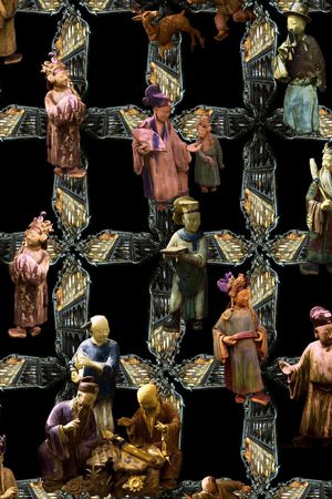 欧美 复古 最新时尚 潮流 家纺 窗帘 服装 墙画印花华亿平台图片