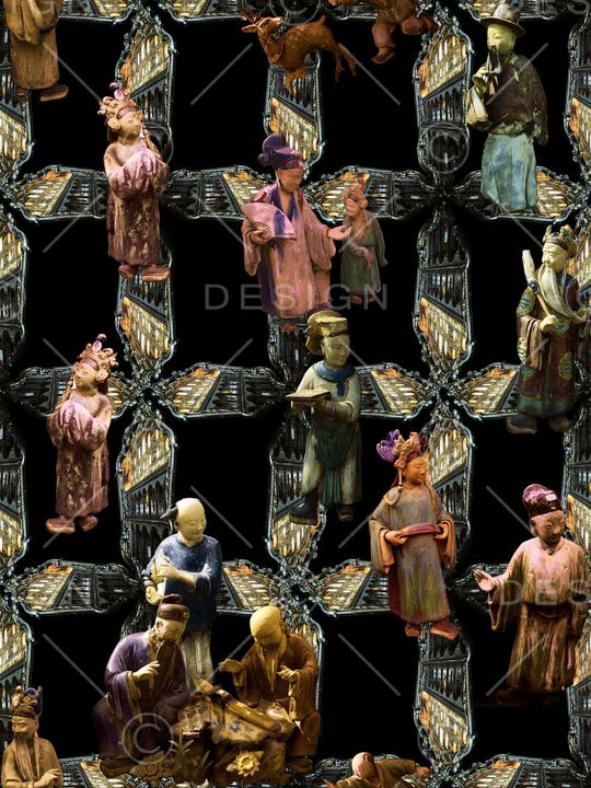 欧美 复古 最新时尚 潮流 家纺 窗帘 服装 墙画印花华亿平台图片