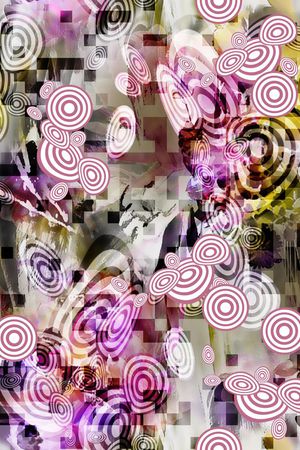 抽象几何印花华亿平台图片