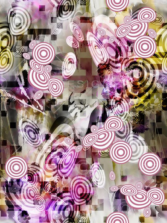 抽象几何印花华亿平台图片