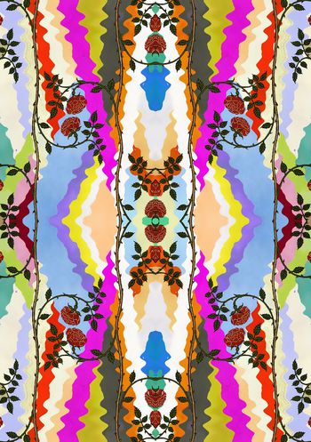 527071-藤条花几何波西米亚